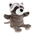 thumbnail image 1 of Marioneta de mano Zulema de zoológico de peluche suave 12 pulgadas Mapache, 1 of 8