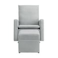 thumbnail image 3 of Soho Baby Everlee Upholstered Glider/Ottoman, Light Gray, 3 of 4