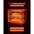 thumbnail image 3 of VEVOR Pizza Oven Electric, 18" Double-Deck Commercial Countertop Pizza Oven, 842°F Max Temp, Indoor Pizza Maker with Thermometer, 3 of 9
