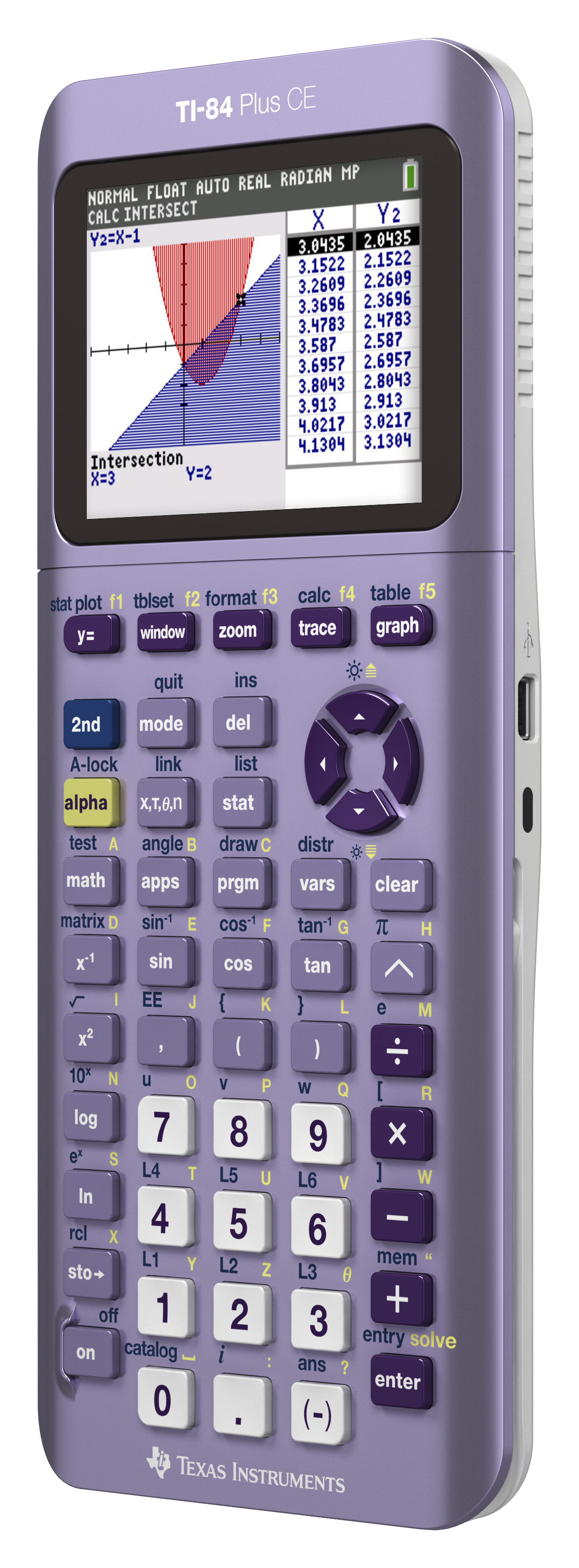 Texas Instruments Purple TI-84 Plus CE Graphing Calculator - image 3 of 4