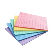 Sold_By_Cheapnwork Sponge Cloths Absorbent Wipes Dishcloth Hand Towel, 1 Pack, 5 Piece