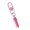 Pink, variant on Cute Pencil Keychain Charm Sweet Design Plastic Resin Key Ring Hanging Decoration For Girls Gift Bag Accessory