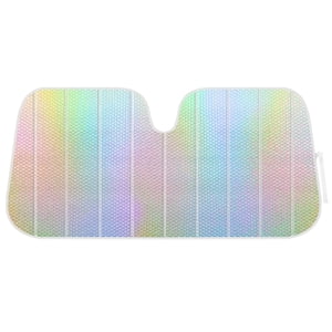 BDK Iridescent Mermaid Windshield Sun Shade, Accordion Folding