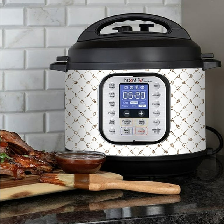 Wrap for Instant Pot Accessories 8 quart Duo Nova 8 Quart Cover Sticker Wraps fit InstaPot Duo Nova 8 Quart ONLY Chicken Monogram
