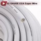 thumbnail image 5 of Cables eléctricos únicos para automóviles, cable de alimentación de 200 pies, blanco, TC, 1 pieza, 22 AWG, 6 conductores, completamente aislado y con chaqueta de tacto suave, universal, 5 of 7