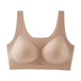 thumbnail image 2 of Xdegoge Seamless Sports Bra for Women High Support Wirefree Workout Crop Top Wide Straps U-Back Yoga Bra Moisture-Wicking Breathable Fabric Activewear for Gym Running, 2 of 8