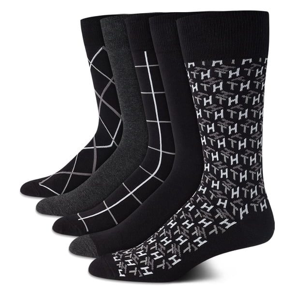 Calcetines de vestir Tommy Hilfiger, 5 unidades, ligeros, para hombre