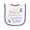 White and Purple, variant on Marathon Runner Future Baby Terry Cloth Bib