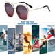 thumbnail image 5 of Gafas de sol anti-ultravioleta de alta definición, gafas de sol de personalidad de moda, material metálico, 5 of 5