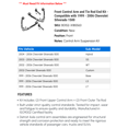 thumbnail image 2 of Front Control Arm and Tie Rod End Kit - Compatible with 1999 - 2006 Chevy Silverado 1500 2000 2001 2002 2003 2004 2005, 2 of 2