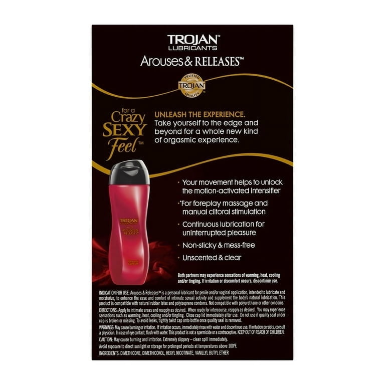 Trojan Lubricants Arouses & Releases Personal Lubrican, 3 oz, 6 pack