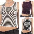 thumbnail image 7 of Biekopu Women Tank Top, Sleeveless Swirl/Ball/Star Print Slim Fit Summer Casual Vest Tops,S,M,L, 7 of 7