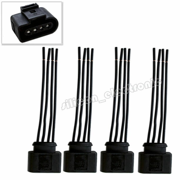 4 x Ignition Coil Connector Repair Kit Harness Plug Wiring For Audi Q5