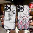 thumbnail image 2 of Love Heart Phone Case For iPhone 11 Case iPhone 15 Pro 13 12 14 Pro Max 12 Mini XR XS X 7 8 Plus SE Soft Silicone Flower Cover   RJ, 2 of 7