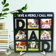 thumbnail image 4 of HUONA Photo Frame Wood Collage Picture Frame for Dad Mom Family Gift Wood Photo Frame Letter Love Wall Decor Picture Frame Desktop Stand Ornaments Wooden Collage Frame Gift Black, 4 of 10