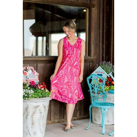 The Pioneer Woman, V-Neck Sleeveless Umbrella Dress, Womens