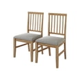 thumbnail image 2 of Castle Place Heritage Vertical Wooden Dining Chairs, Natural Oak, Set of 2, 2 of 9