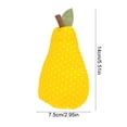 thumbnail image 3 of 3 Pack Vintage Fabric Pear Decor Set, Stuffed Artificial Fruit Ornament, Soft Faux Fruit Figurine for Table Tray Shelf Centerpiece, Rustic Home Styling Decor for Kitchen Dining Living Room, 3 of 6
