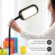 Brightech LitespanSlim 55 in. Black LED Floor Lamp with Adjustable Gooseneck