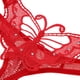 thumbnail image 3 of Braguitas de encaje y licra para mujer, de tela suave y con un aspecto atractivo. rojo, 3 of 7