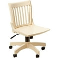 thumbnail image 5 of OSP Deluxe Armless Wood Bankers Chair with Wood Seat, Antique White, 5 of 6