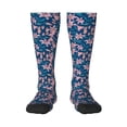 thumbnail image 2 of Picia Women Crew Soft Moisture-wicking Socks Lilies Flowers Pattern Design Cotton Socks, One Size fit All, 2 of 9