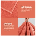 thumbnail image 6 of Superior Super Soft Plush Fleece Blanket, Adult/Teen, King 90" x 106", Coral, 6 of 10