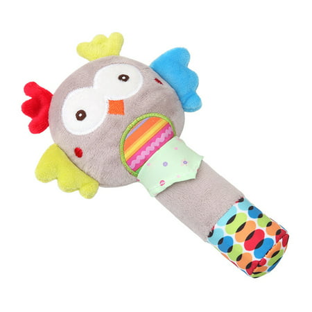 1PC Educational Baby Sound Plush Rattle Toy Cute Annimal Infant Shaking Hand Bells, Shaking Rattle Toys, Baby Hand