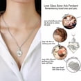 thumbnail image 5 of HOOUN Cremation Ashes Urn Necklace Ashes Heart Pendent Jewelry For Memorial Locket-Coffee, 5 of 9