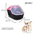 thumbnail image 2 of KE WOOW Transportadora de Viaje Pier 39 para Perro, Gato, Conejo, Chica, Color Rosa KE WOOW Transportadora compuerta, 2 of 7