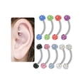 thumbnail image 3 of Ferido Balls CZ Curved Barbell Surgical Steel 2 piece (16gx11mmx5mm) (dark purple cz (TB2/6)), 3 of 3
