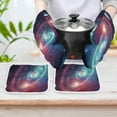 thumbnail image 6 of Galaxy Star Outer Space Heat Resistant Microwave Oven Gloves Set for BBQ Baking Grilling,Baking Gifts Cooks for Women,Housewarming Gifts for New Home, 6 of 6