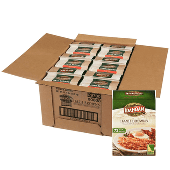 Idahoan Fresh Cut Hash Browns Potatoes, 2.12 lbs (6/Case)