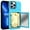 Skyblue, variant on JTCASES for iPhone 12 Pro Max Case, Back Card Holders [Up to 2] Rugged Shockproof Hard Non-slipping Drop Resistant Slim Fit Shell for iPhone 12 Pro Max(6.7" 2020), Skyblue