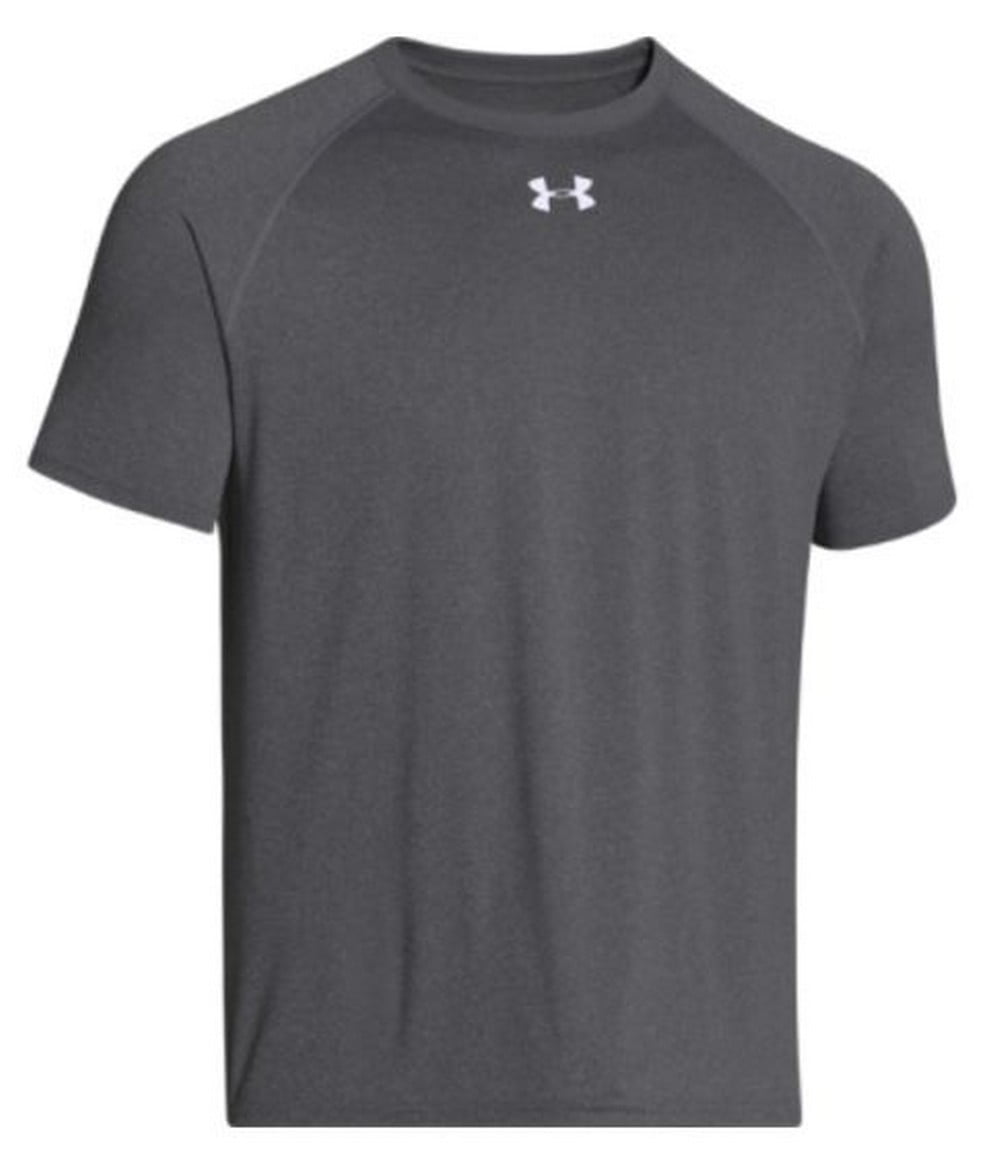 Men's Under Armour Tech Locker T Shirt Size 3XL Gray Black Short Sleeve 1268471 