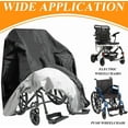thumbnail image 6 of NOGIS Wheelchair Cover Electric Wheelchair Cover with Drawstring Waterproof Oxford Prevent Rain Wind Dust Sun UV 45.3"L x 29.5"W x 51.2"H Black, 6 of 7