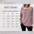 thumbnail image 2 of Long Sleeve Shirts for Women Fall Tops Lightweight Clothing Trendy Winter Clothes Tunic Crew Neck,S,Pink, 2 of 7