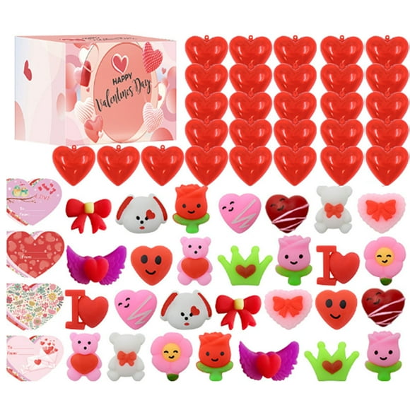 Valentine's Day Music Children's Party Classroom Exchange Card Heart Shaped Toy Children's Preschool And Teenage Toy Set Countdown to Christmas Advent Calendar with Chocolate