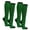 Black / Bright Green, variant on COUVER Womens 0.5 Inch Thin Stripe Cotton Knee High Socks Black Bright Green 2 Pairs (Womens)