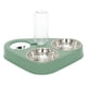 thumbnail image 1 of Dispensador de agua de perro desenchufada de gato mascota con cuencos de acero inoxidable, 1 of 5