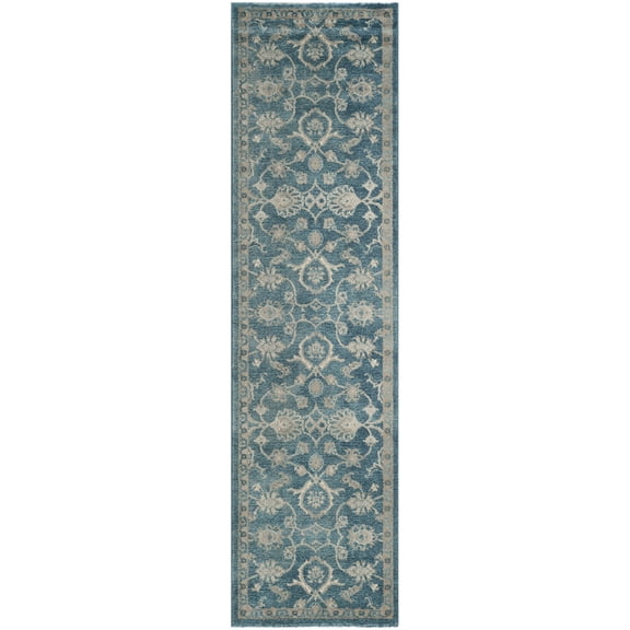 SAFAVIEH Sofia Ethelinda Floral Runner Rug, Blue/Beige, 2'2" x 10'