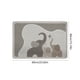 thumbnail image 3 of Alfombra antideslizante para baño | Alfombra de lino absorbente de 60 x 40 cm | Respaldo antideslizante de poliéster suave de secado rápido | Felpudo para entrada, dormitorio y baño, lavable y, 3 of 5
