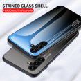 thumbnail image 5 of Gradient Tempered Glass Case Compatible with Samsung Galaxy A16 4G/5G, Slim Thin Anti-Scratch Shockproof Protective Lightweight Glossy Back Cover for A16 4G/5G Case Wireless Charging - Purple, 5 of 10