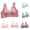 Red, variant on Nmnitkp Nursing Bras,Antibacterial Fabric Bras for Women Plus Size Solid Color Wireless Front Opening Buckle Cotton Nursing Bras for Breastfeeding Red,L