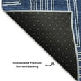 thumbnail image 7 of Dalyn Rugs Premium Machine Washable Mayfield AMF1045 Navy 5' x 7'6" Rug, 7 of 7