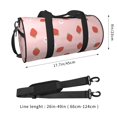 thumbnail image 2 of KLL Hand Drawn Strawberry Duffle Bag For Men Women Sport Gym Fitness Tote Travel Training Workout Basketball Football Weekender, 2 of 6