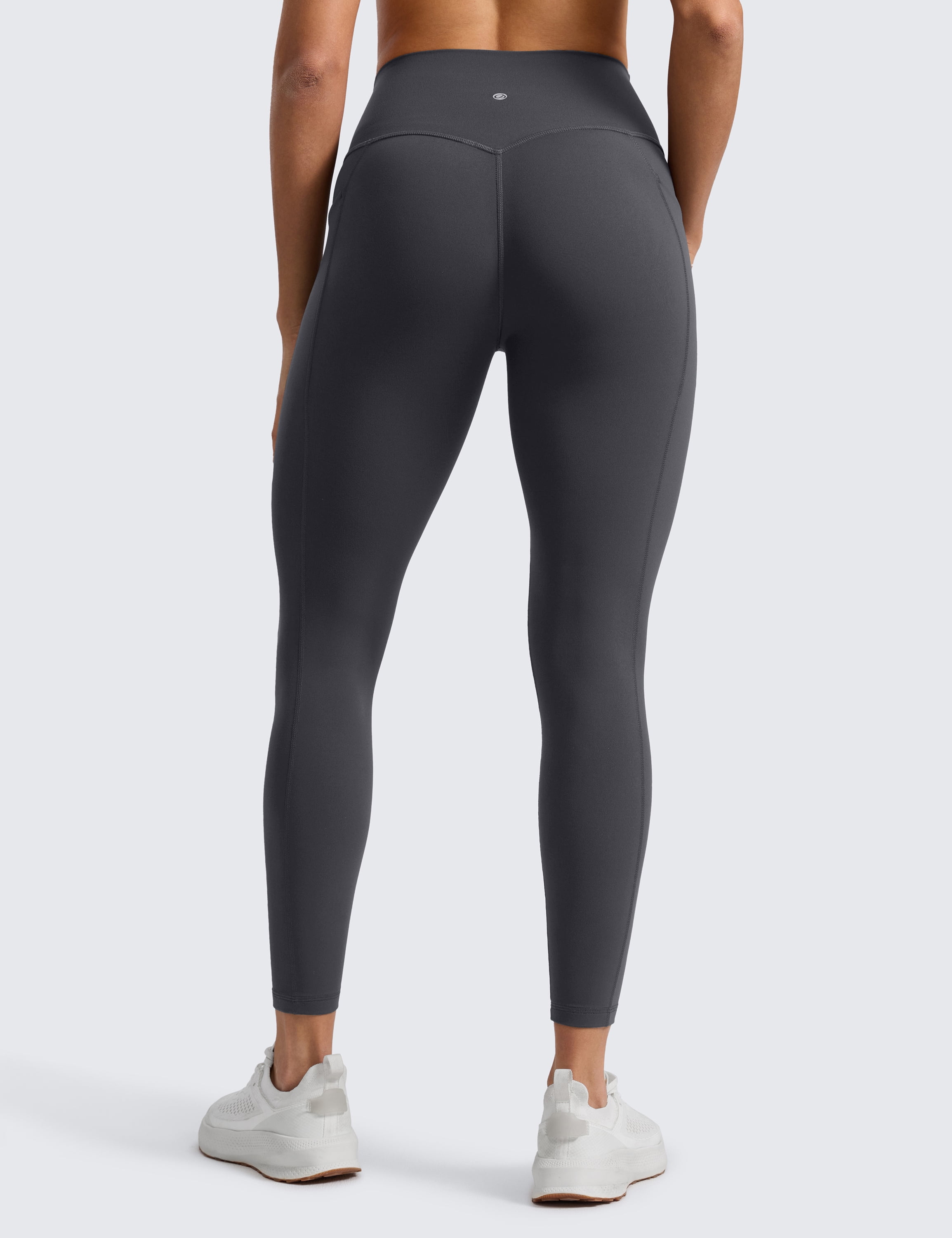 CRZ YOGA Butterlift Workout Leggings Pockets 25" High Waist Pilates Athletic Gym Womens Yoga Pants Buttery Soft