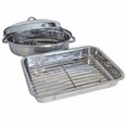 thumbnail image 1 of AmeriHome SSRSET Stainless Steel Roasting Set, Silver - 2 Piece, 1 of 5