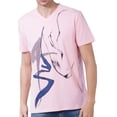 thumbnail image 3 of Camiseta De Tinta De Los Hombres Con Cuello En V Manga Corta Tops De Soledad hombres camiseta moda, 3 of 10