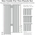 thumbnail image 4 of 1 panel silver rod pocket foam lined thermal blackout window dressing filtering curtain R64 size 35" wide X 63" length 100 % privacy, 4 of 5